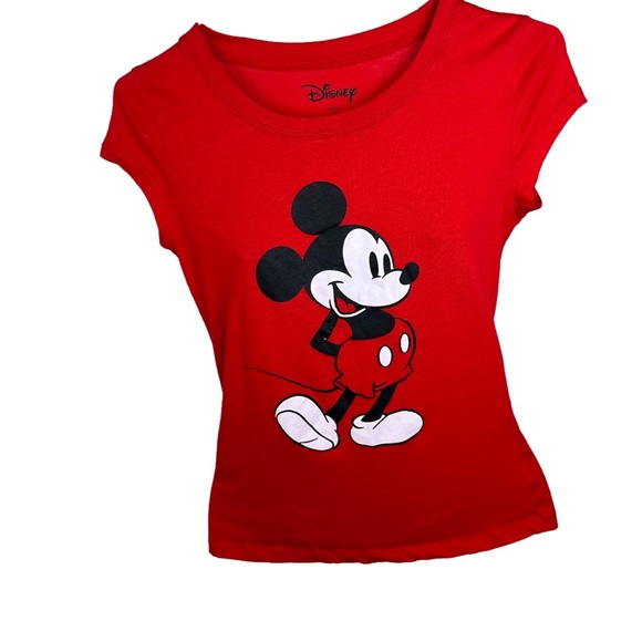 DISNEY MICKEY MOUSE RED TOP SMALL - Picture 3 of 5